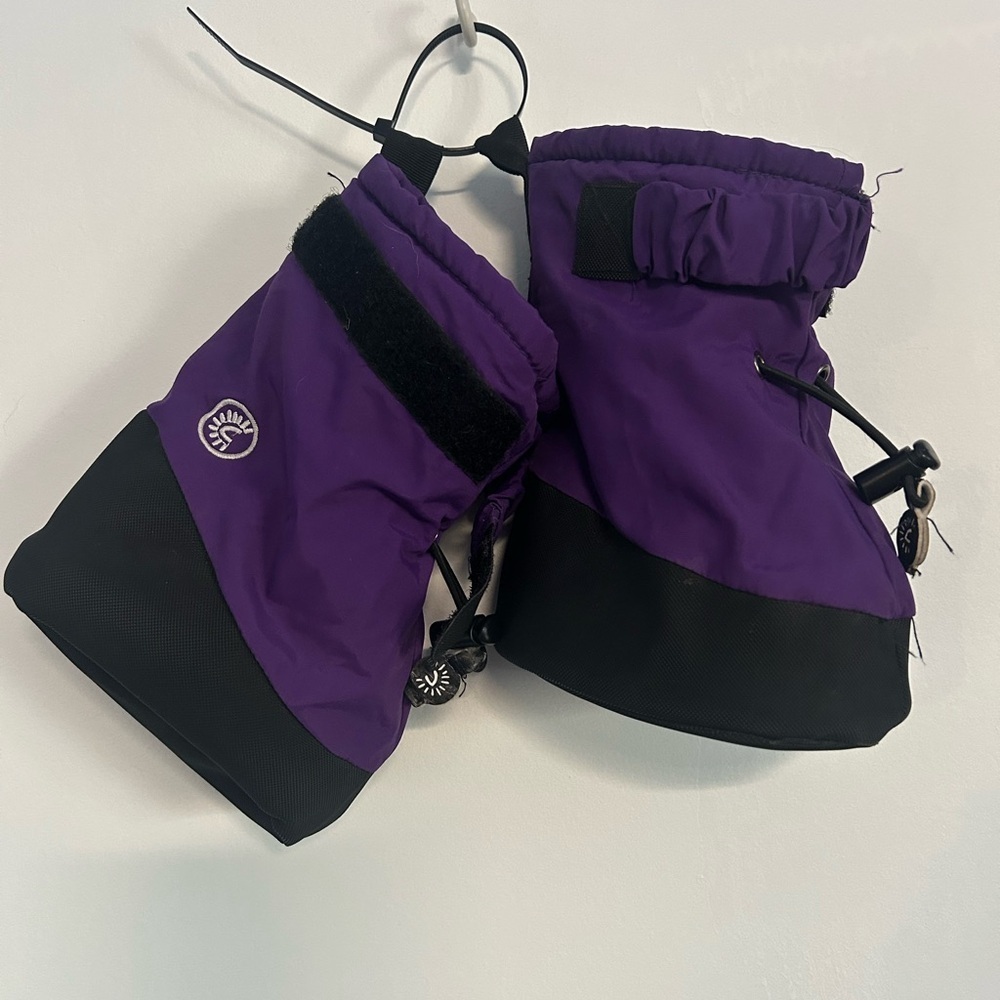 Purple and Black Baby Boots